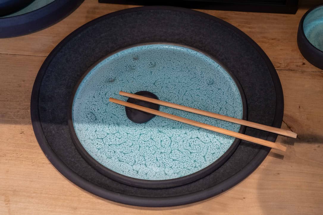 sushi met Blue Lagoon borden