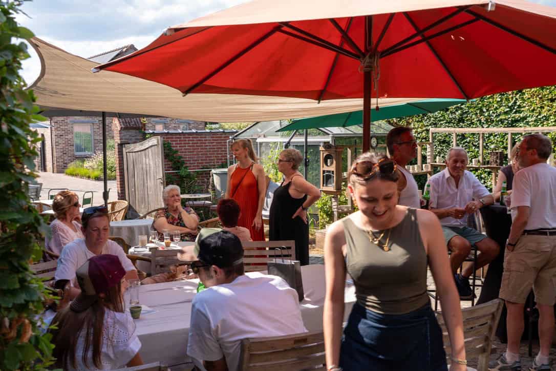 Sfeer op het terras